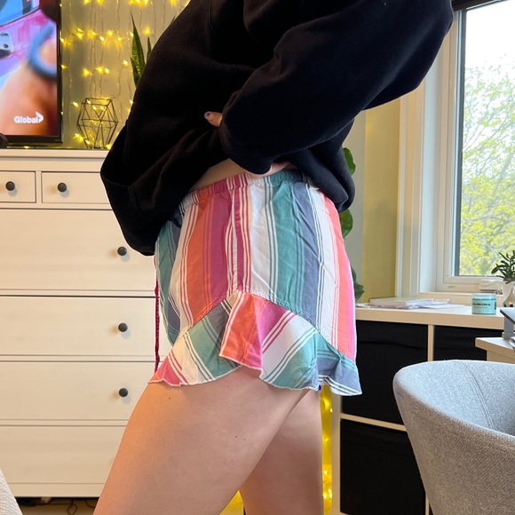 Striped Pajama Shorts - Picture 2 of 10